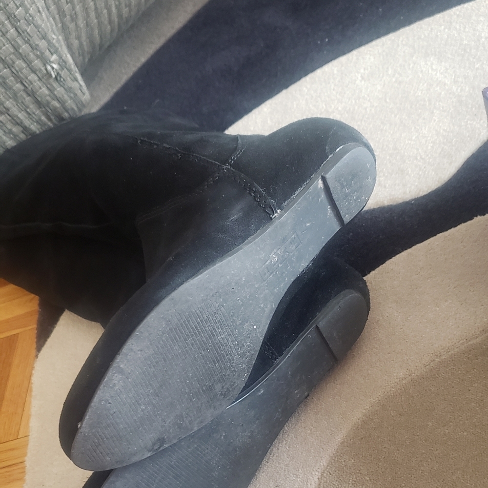 Steve madden luxe black zipper boots size 7